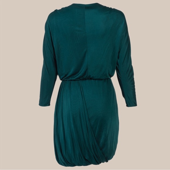 TIBI v-neck draped dress. - Picture 2 of 3